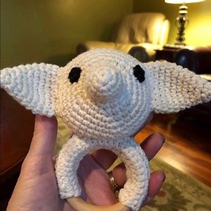 Crocheted Dobby rattle/teether